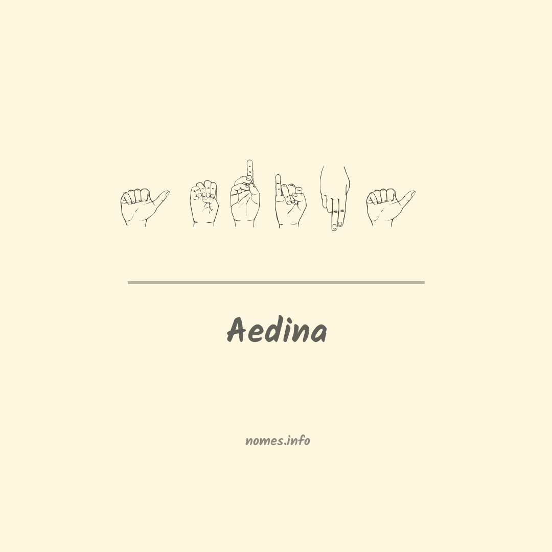 Aedina em Libras
