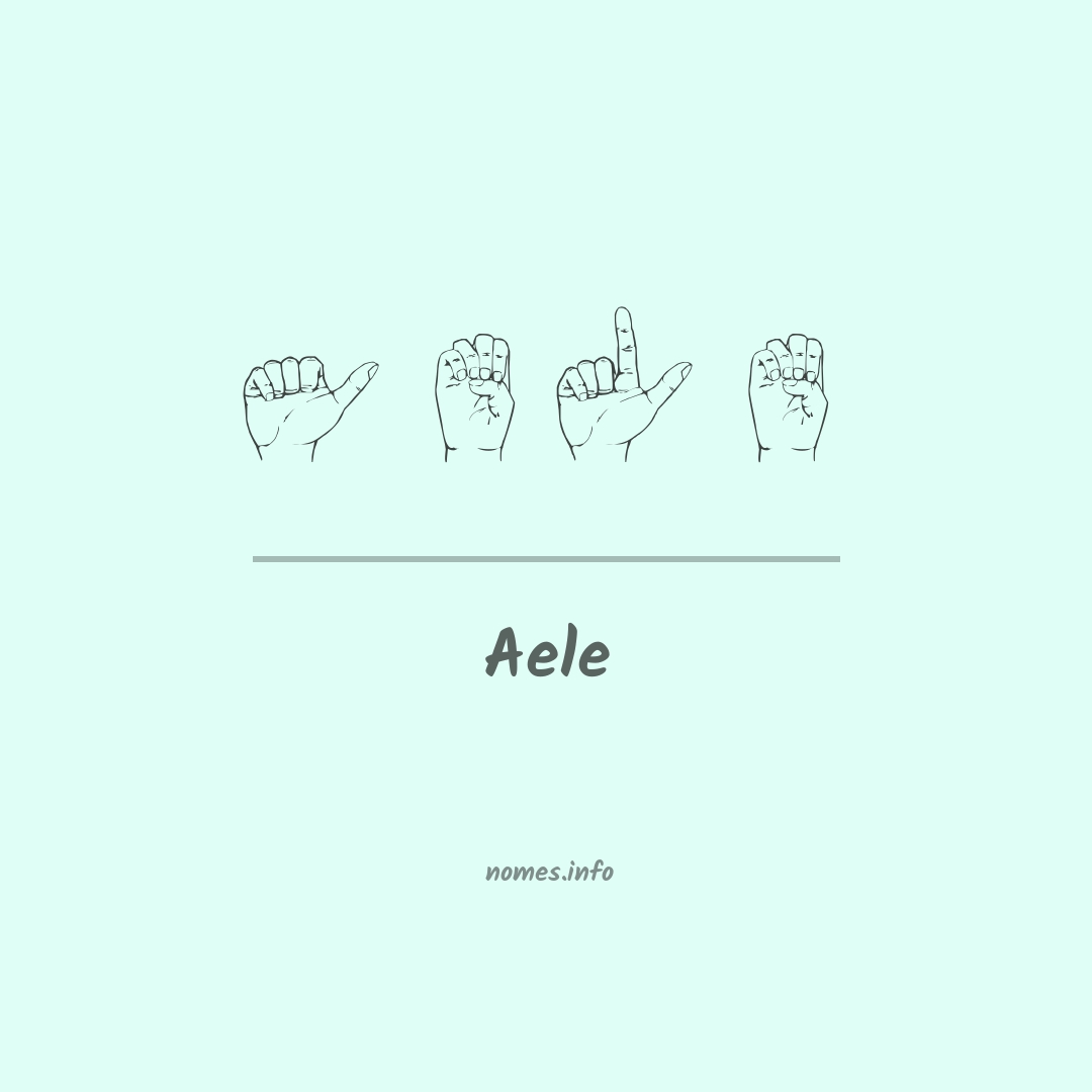 Aele em Libras