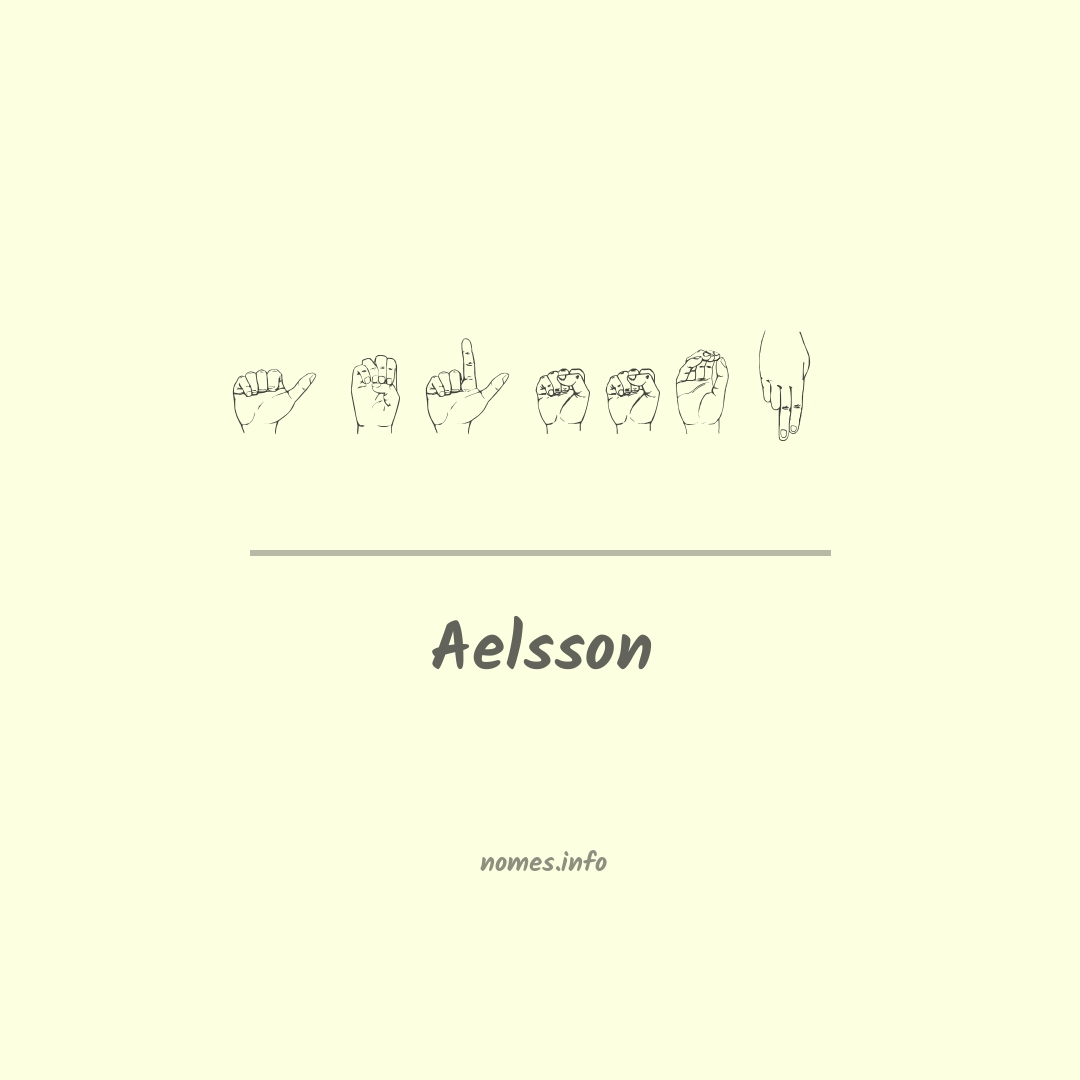 Aelsson em Libras