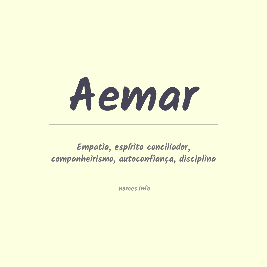 Significado do nome Aemar