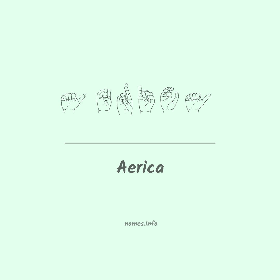 Aerica em Libras