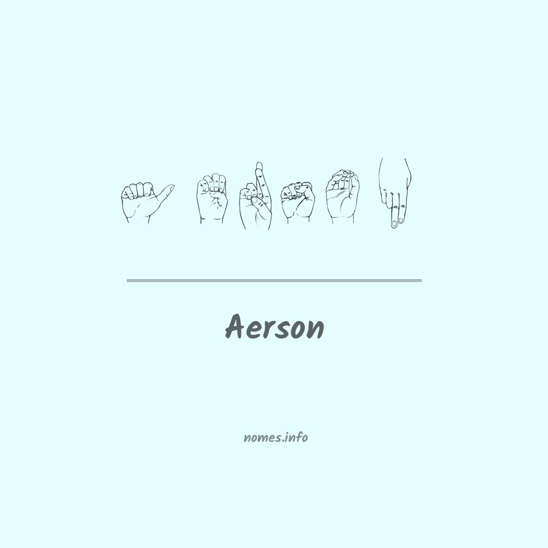 Aerson em Libras