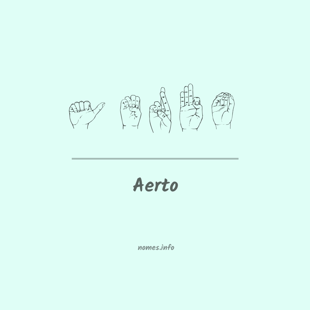 Aerto em Libras