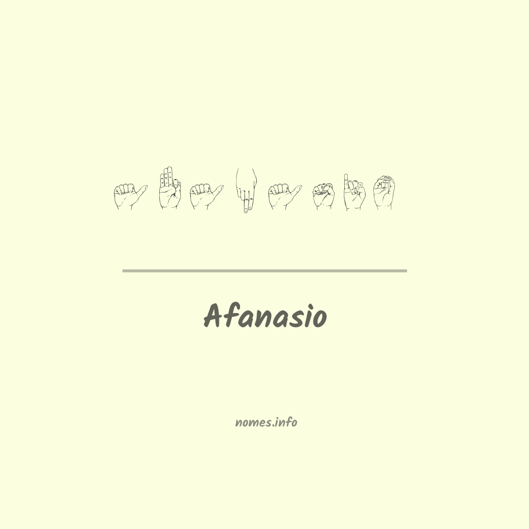 Afanasio em Libras