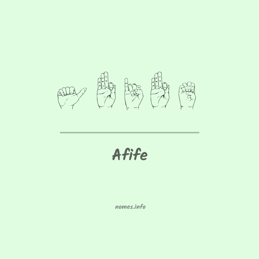 Afife em Libras