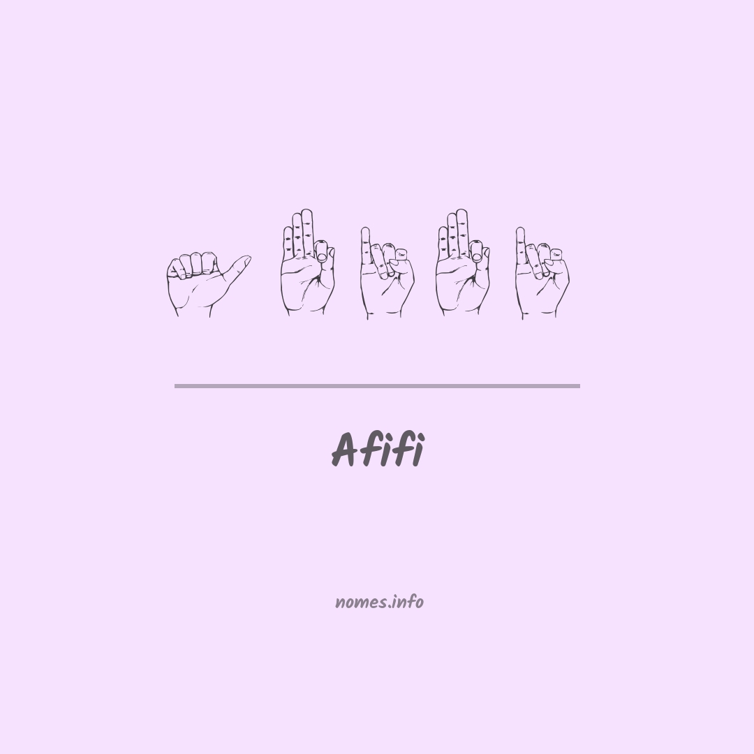 Afifi em Libras