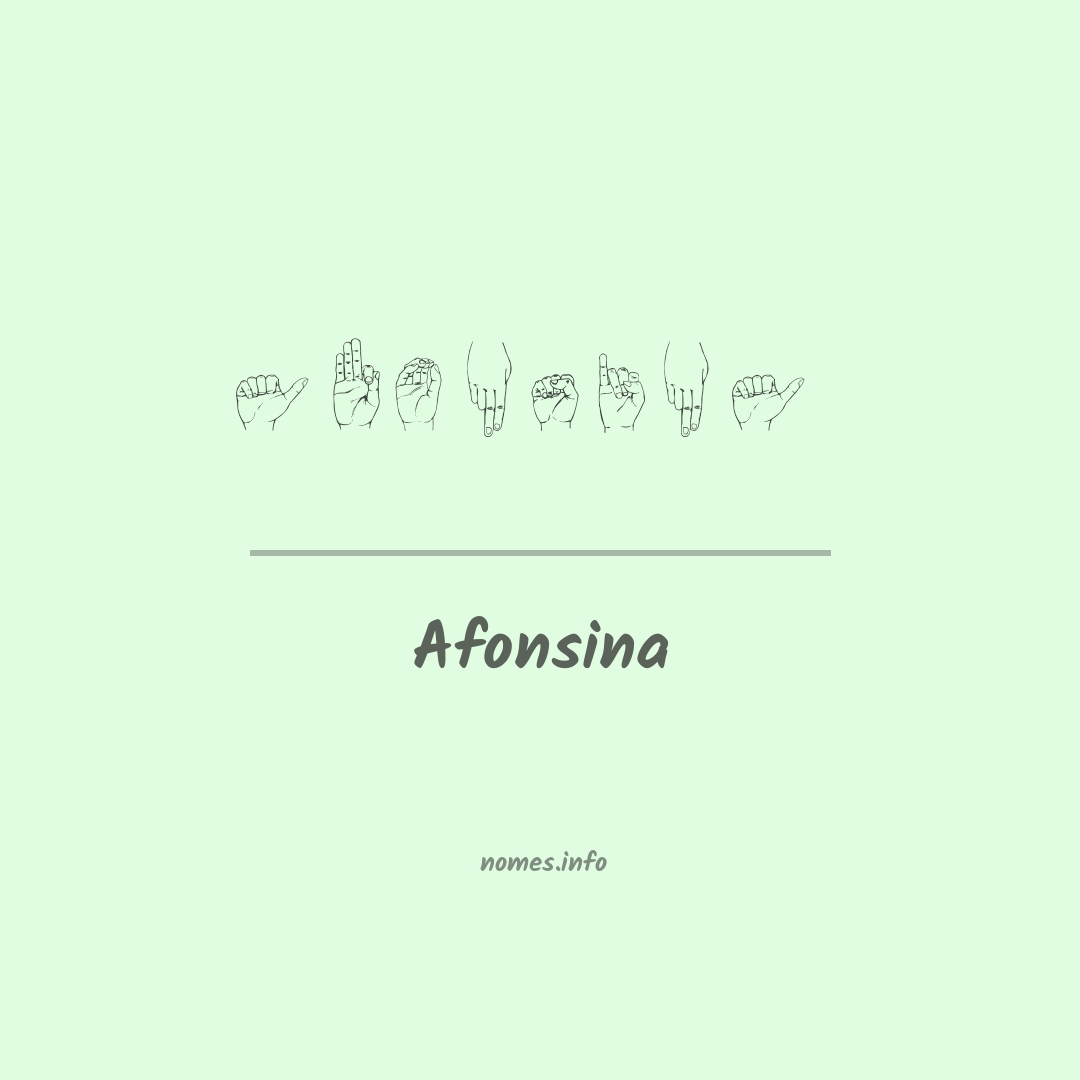 Afonsina em Libras