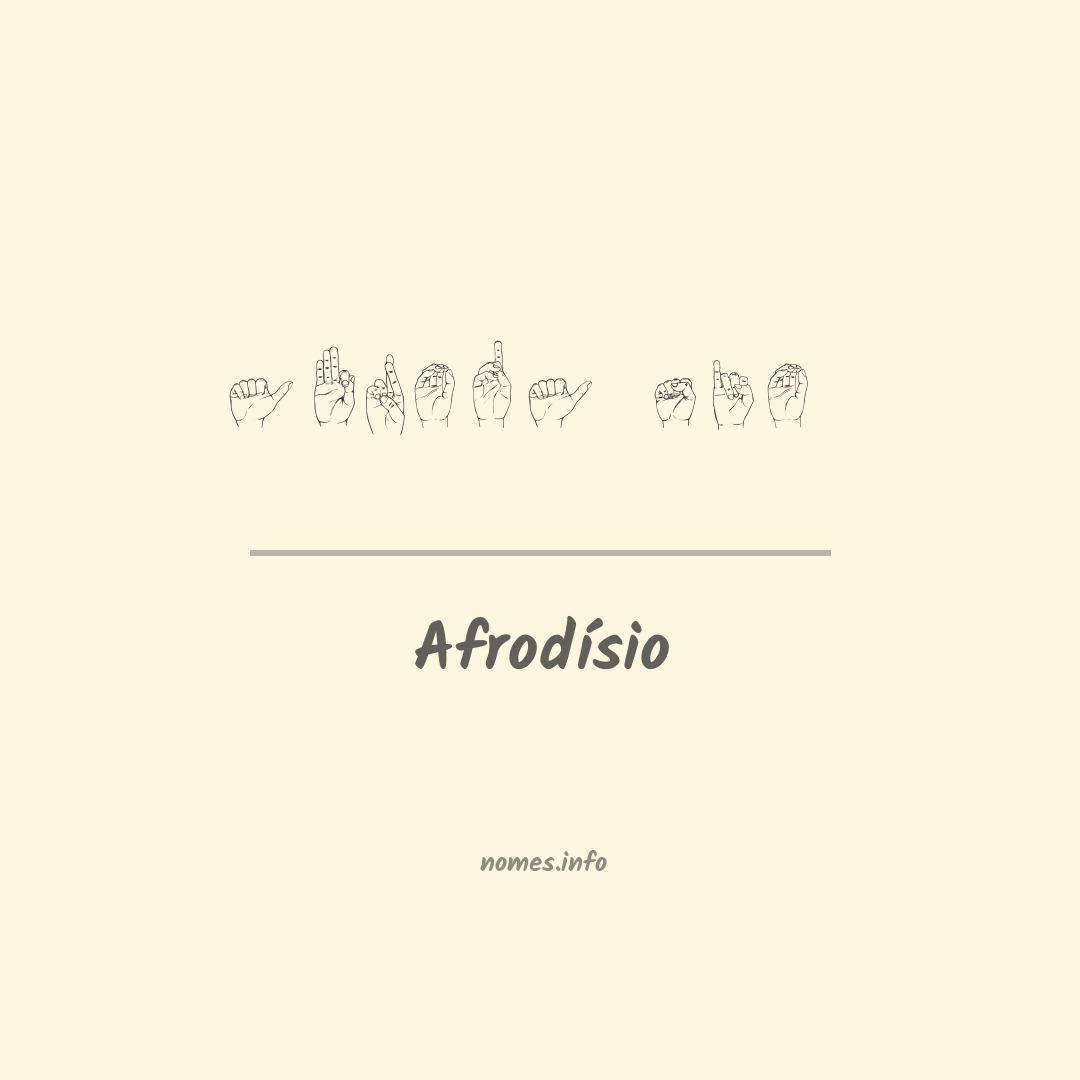 Afrodísio em Libras