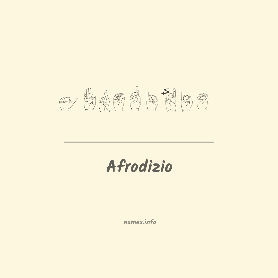 Afrodizio em Libras