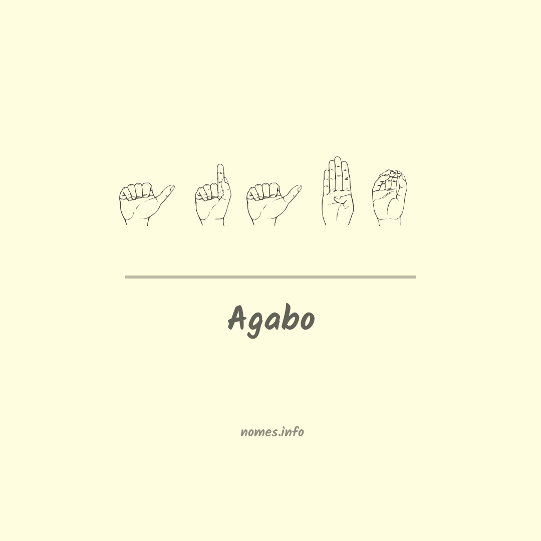 Agabo em Libras