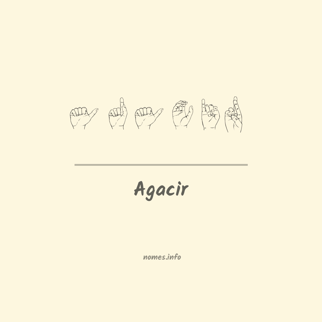Agacir em Libras