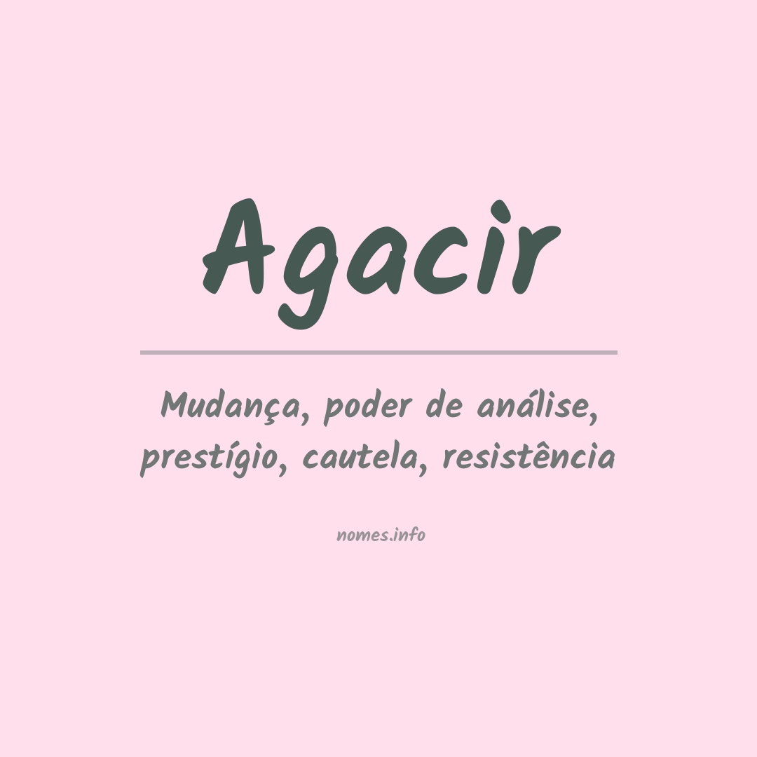 Significado do nome Agacir