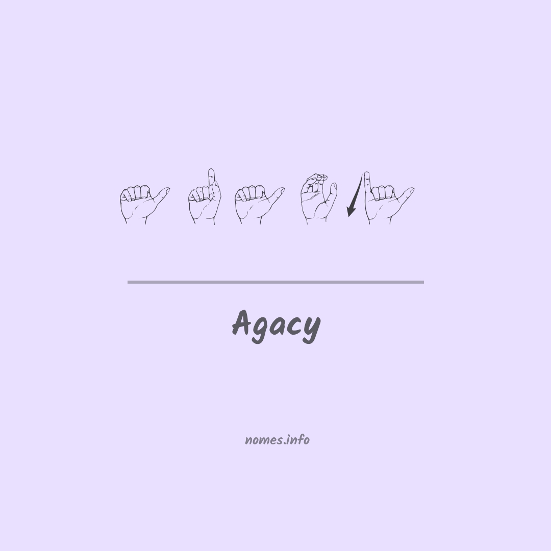 Agacy em Libras