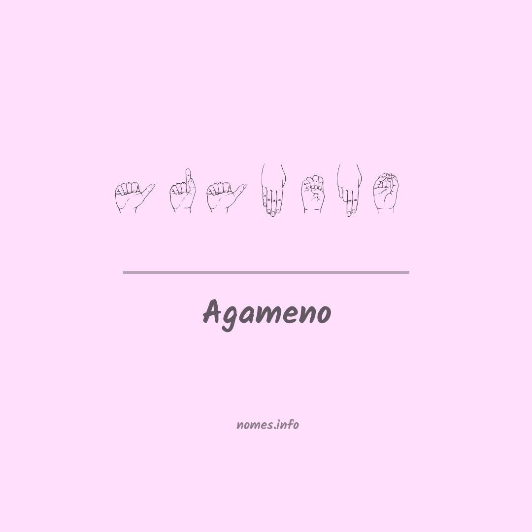 Agameno em Libras