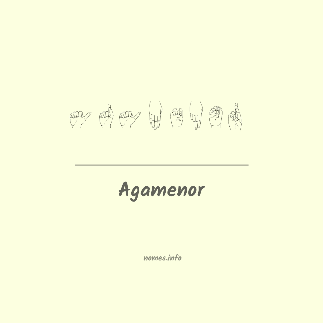 Agamenor em Libras