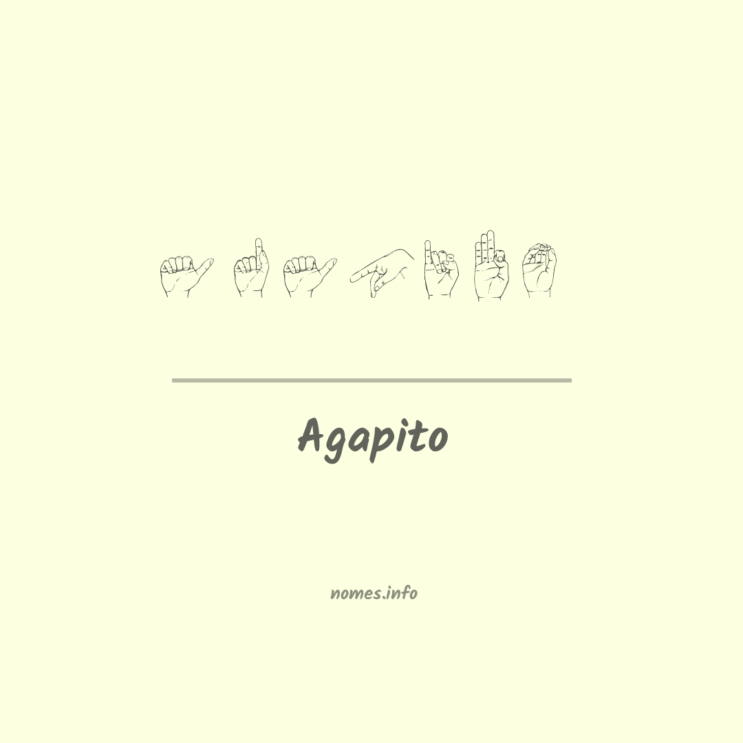 Agapito em Libras