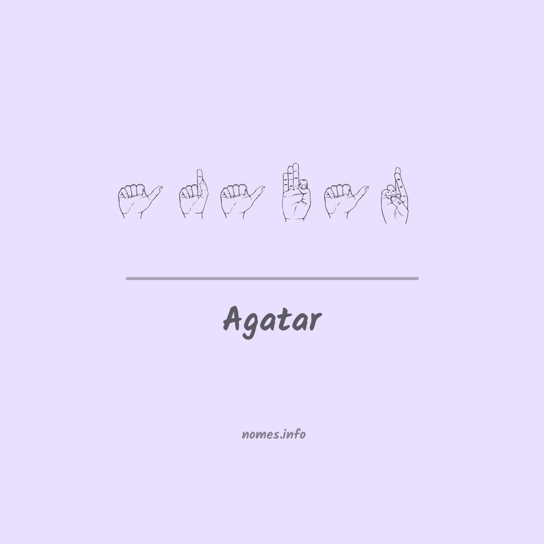 Agatar em Libras