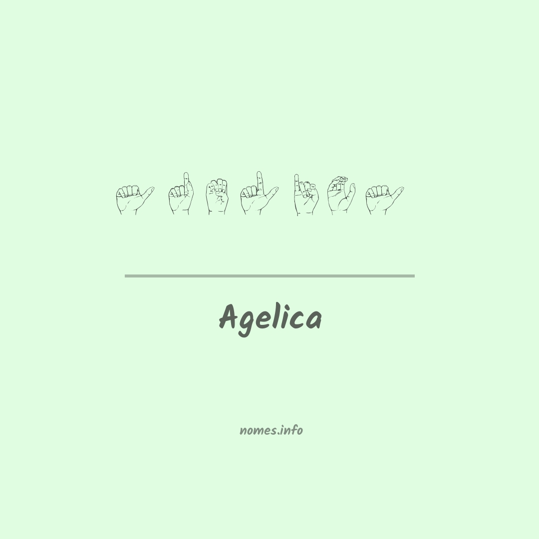 Agelica em Libras