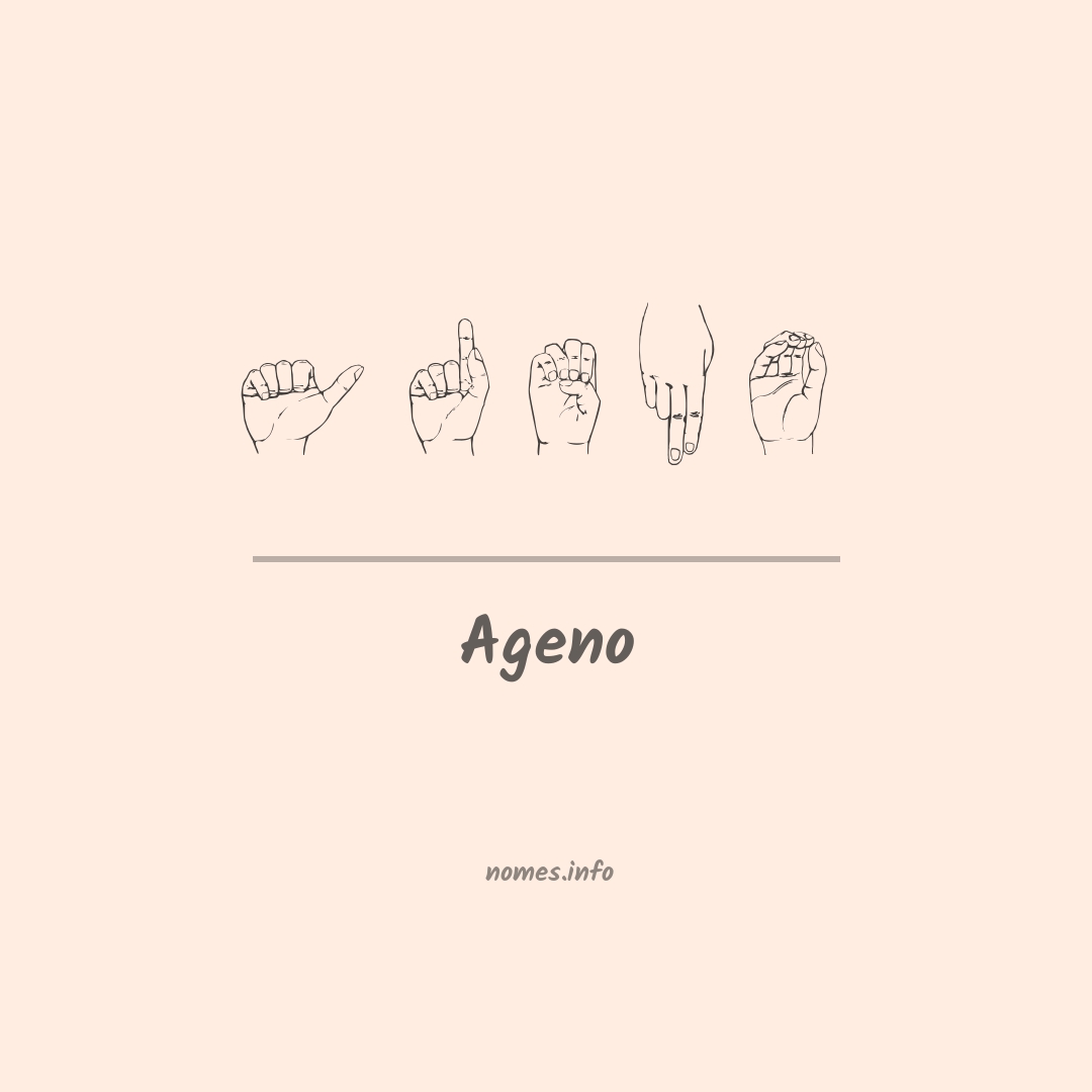 Ageno em Libras