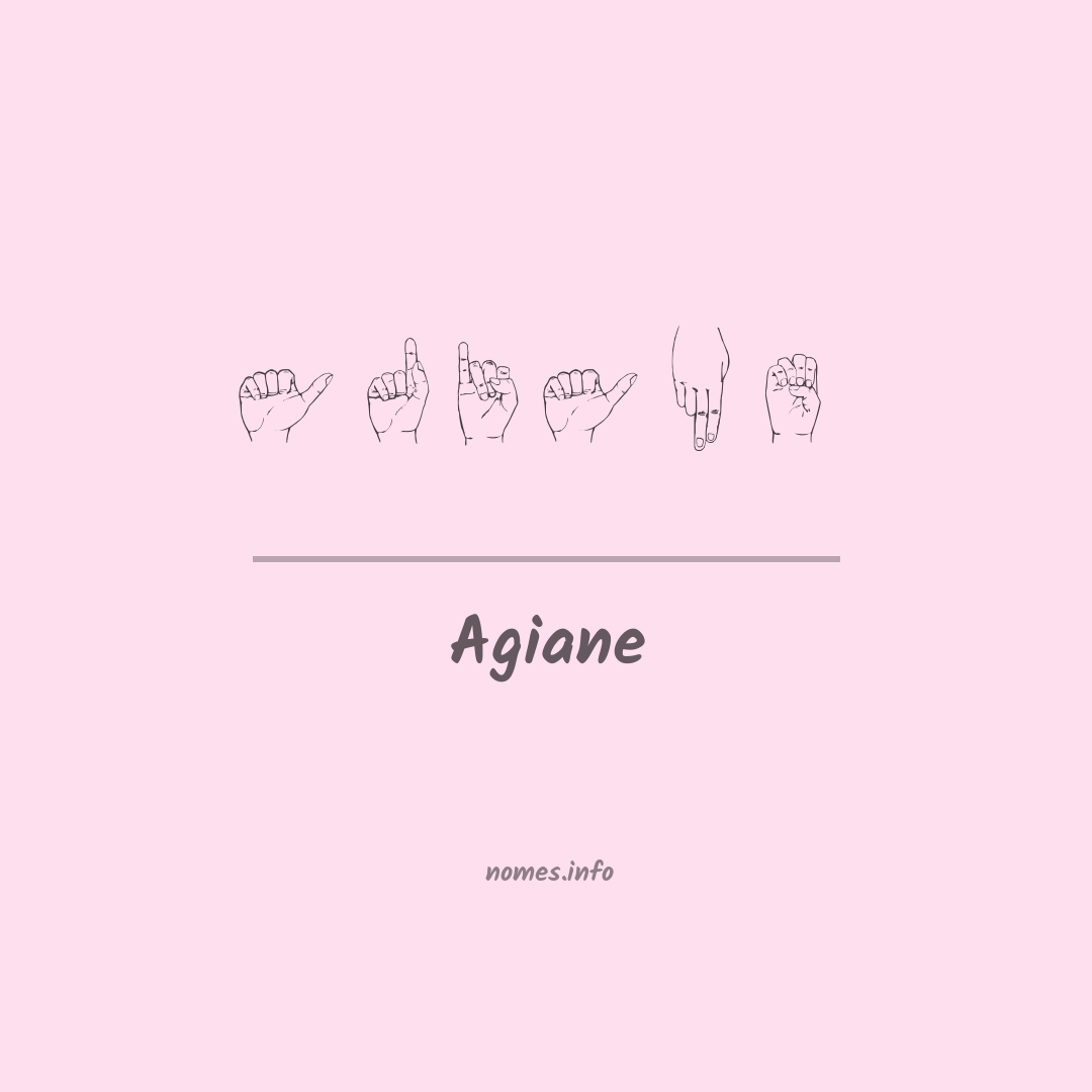 Agiane em Libras
