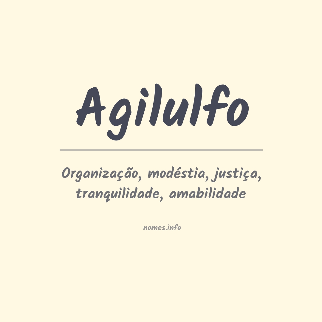 Significado do nome Agilulfo