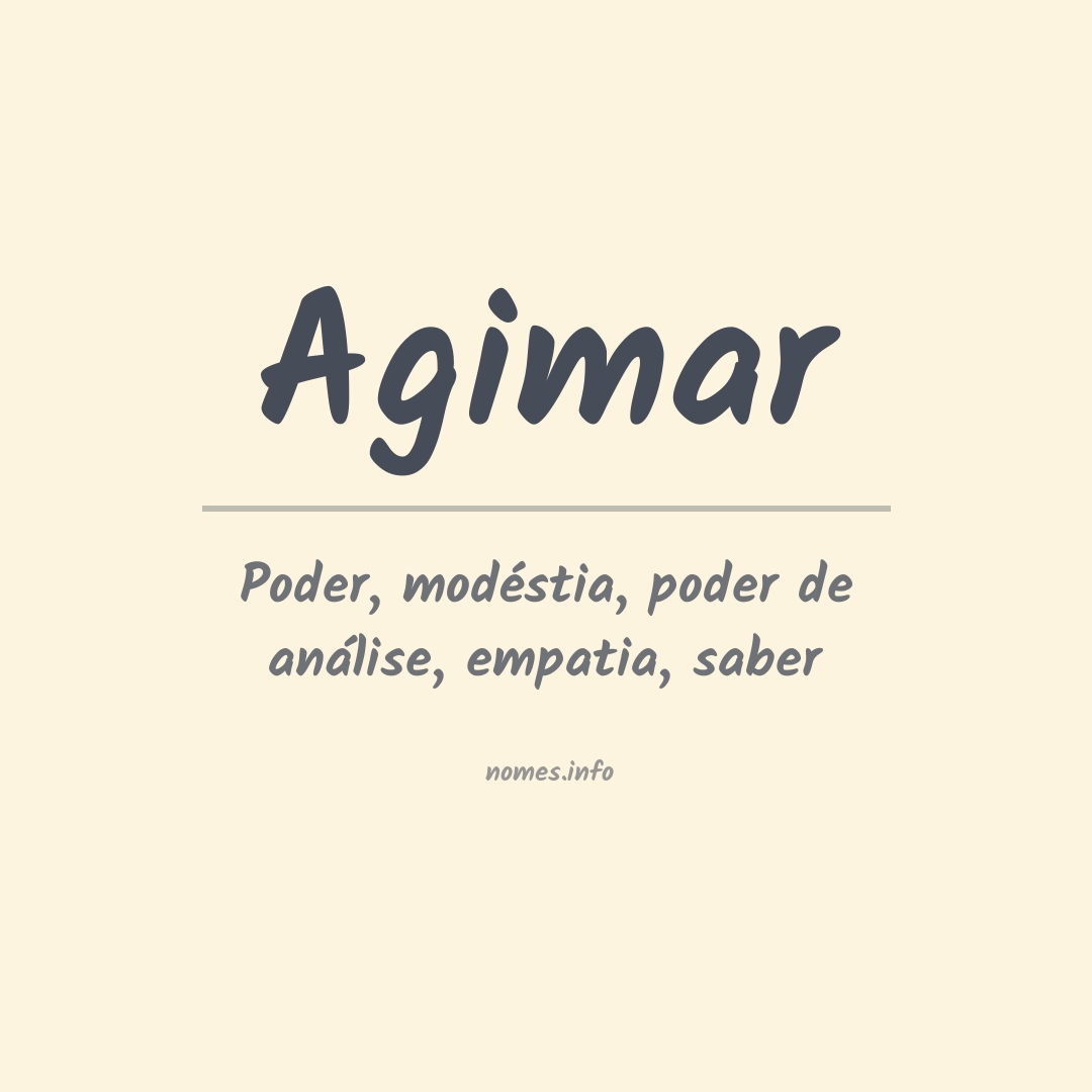Significado do nome Agimar