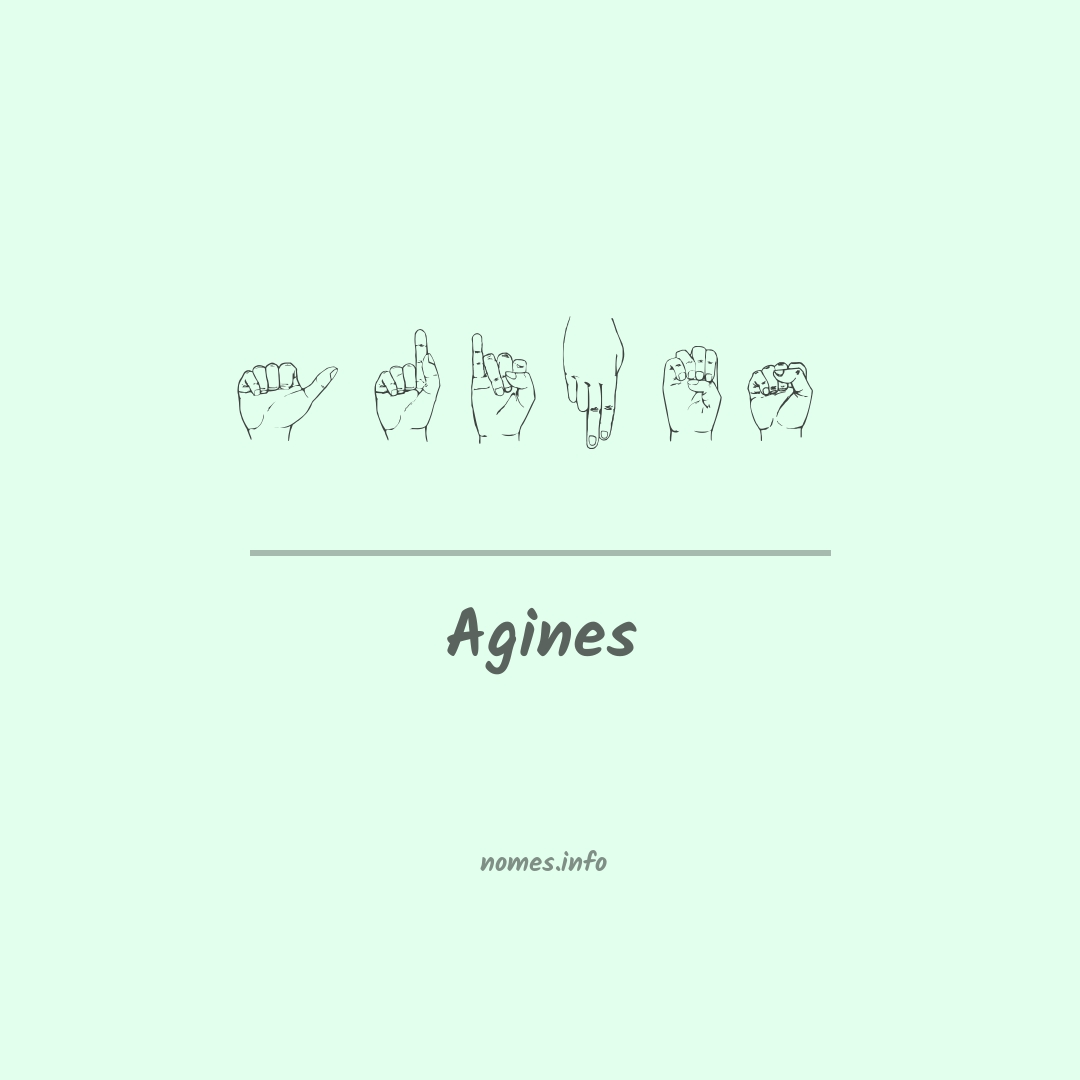 Agines em Libras