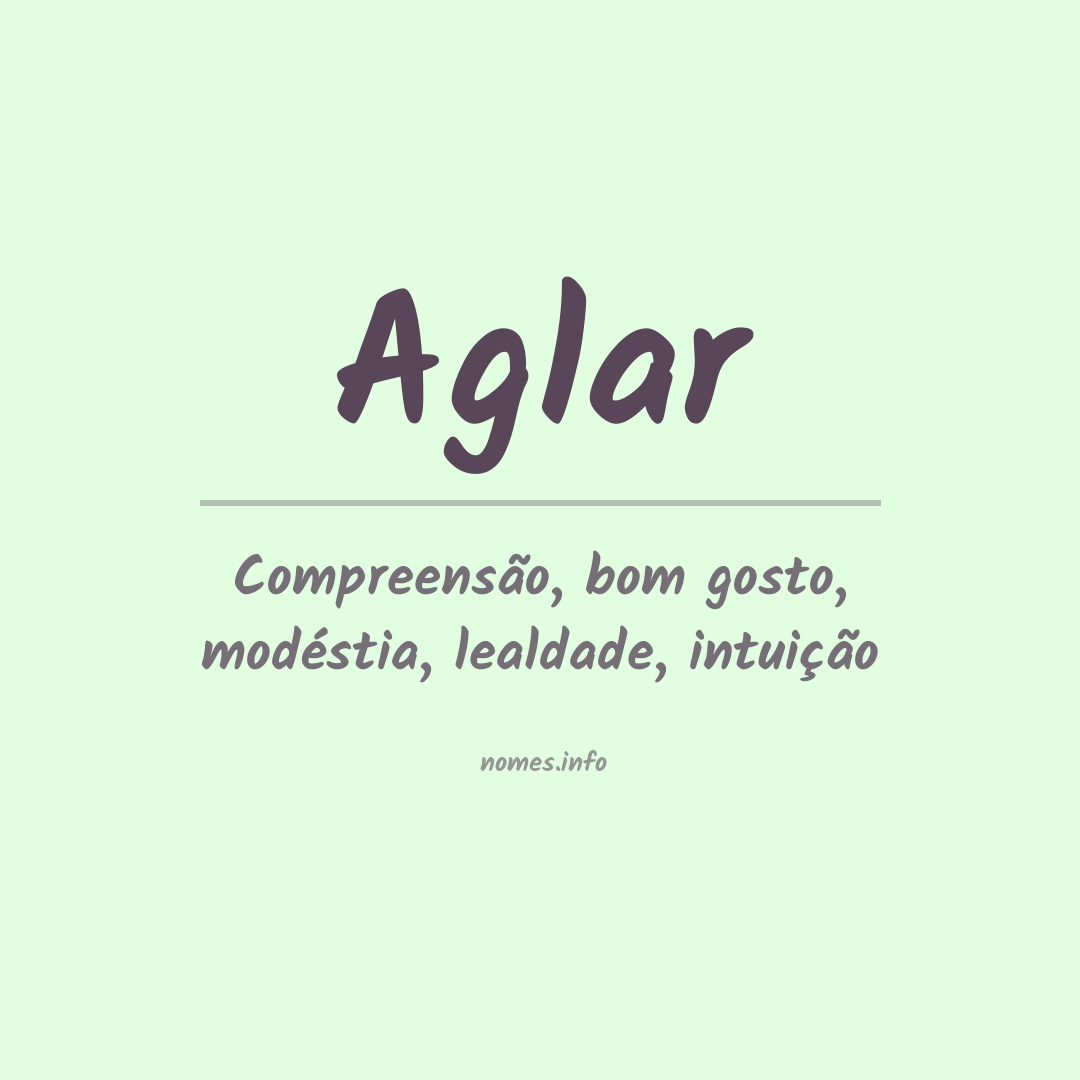Significado do nome Aglar