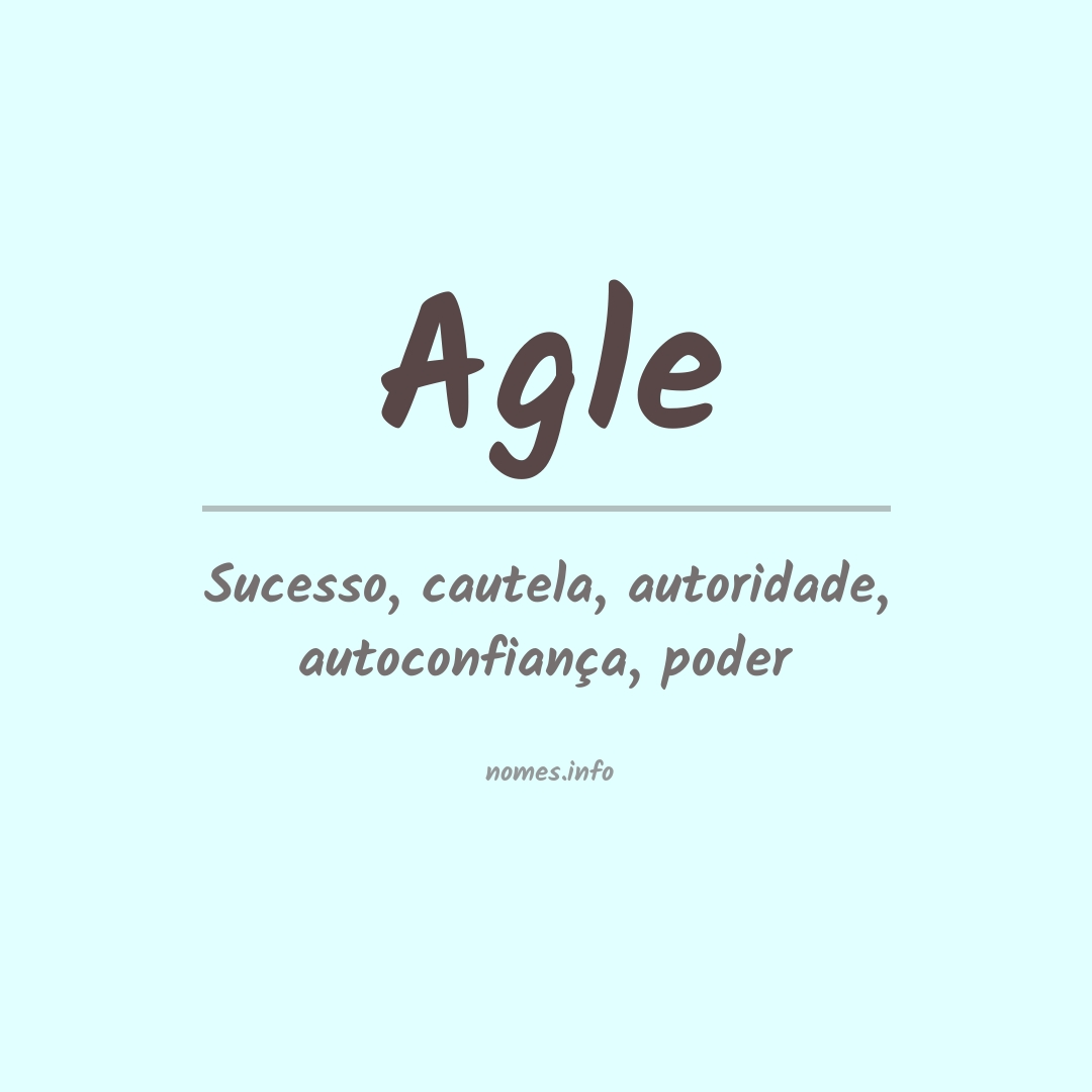 Significado do nome Agle