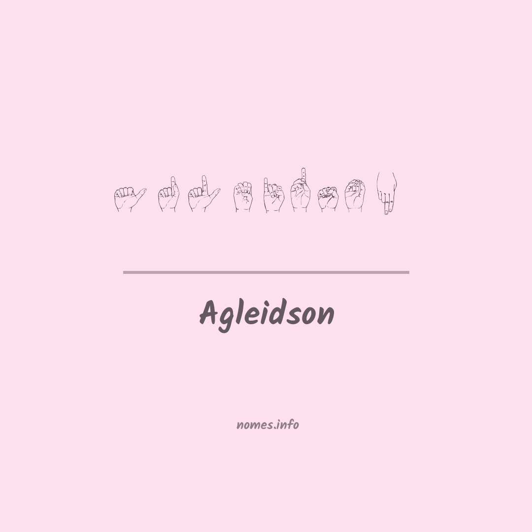 Agleidson em Libras
