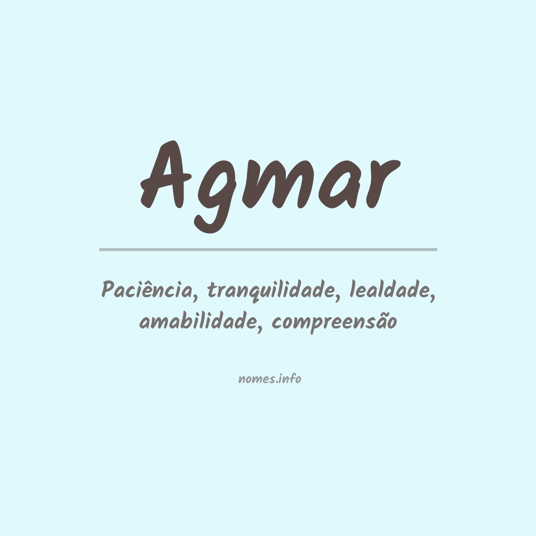 Significado do nome Agmar