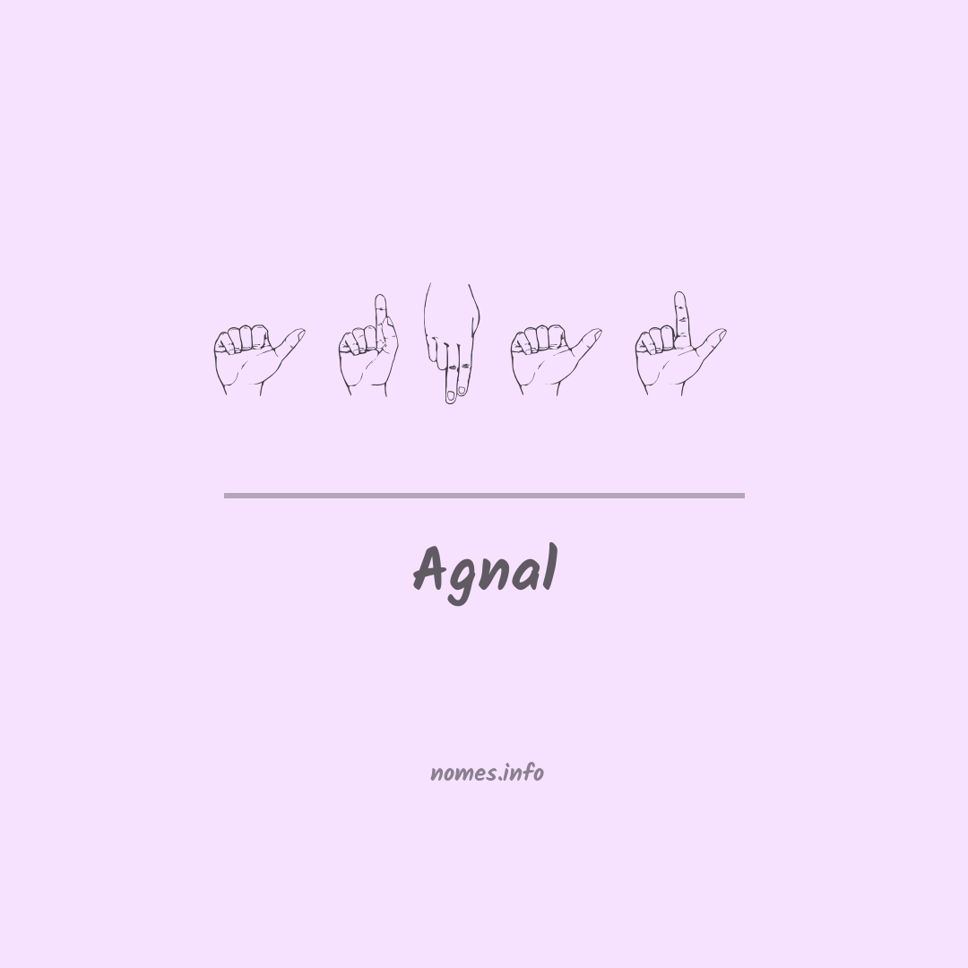 Agnal em Libras