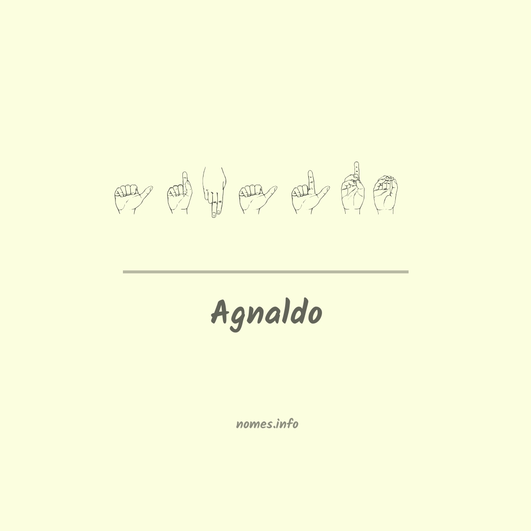 Agnaldo em Libras