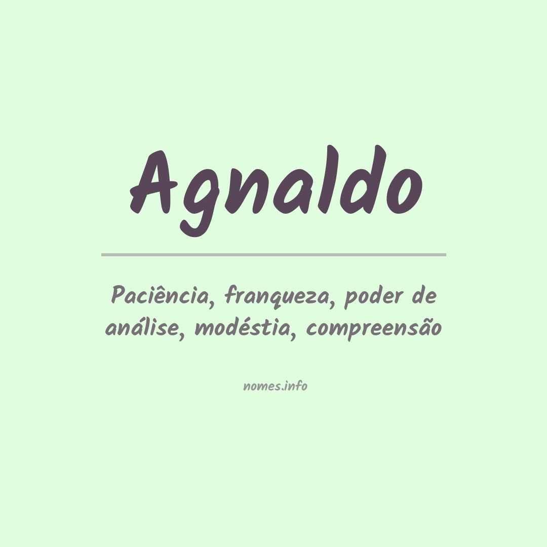 Significado do nome Agnaldo