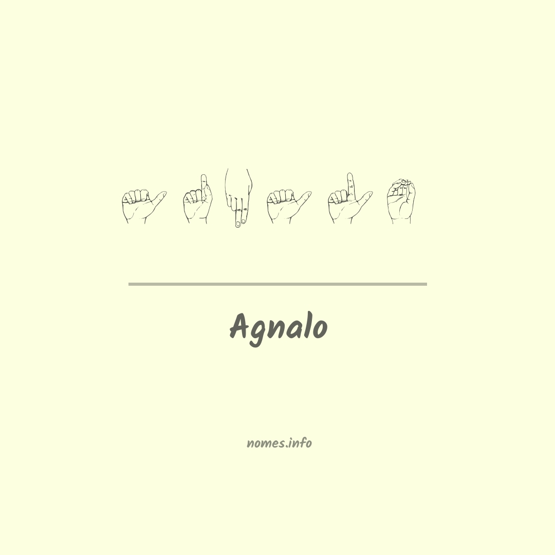 Agnalo em Libras