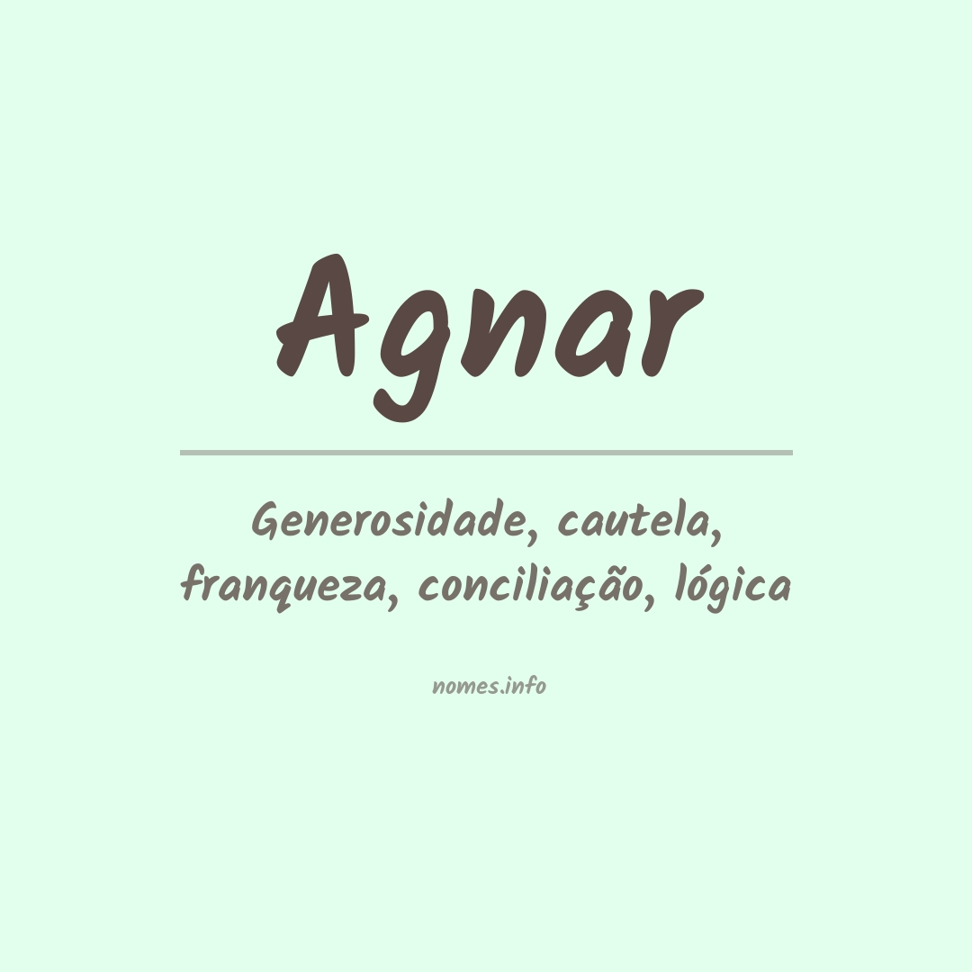 Significado do nome Agnar Significado do nome Agnar