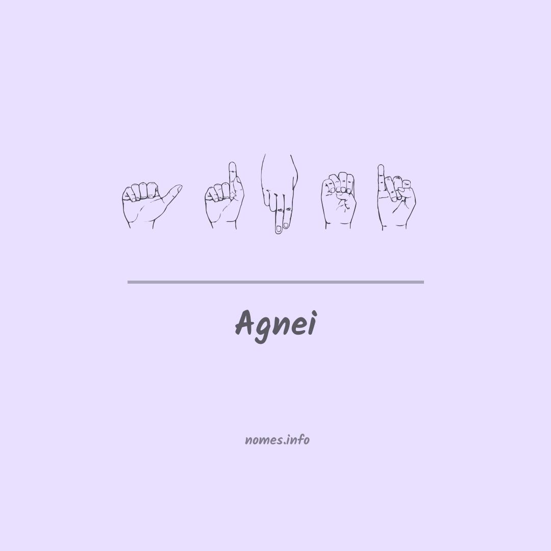 Agnei em Libras