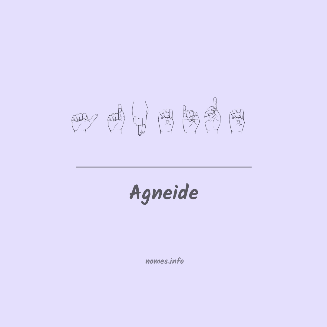 Agneide em Libras