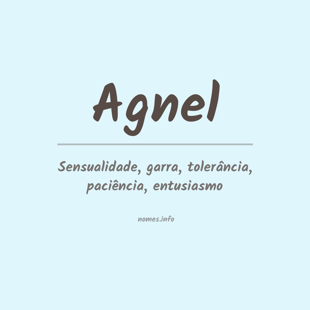 Significado do nome Agnel