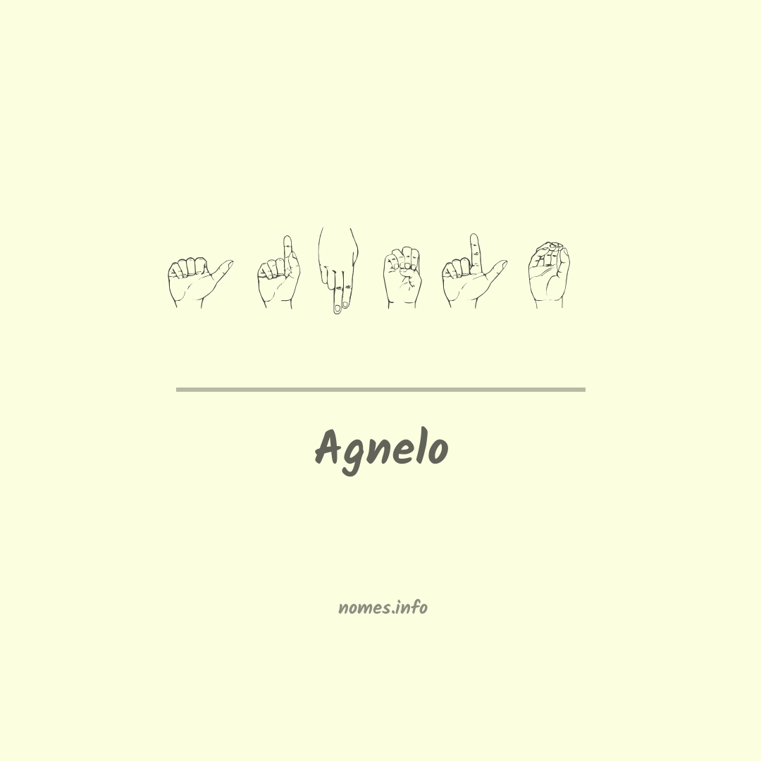 Agnelo em Libras