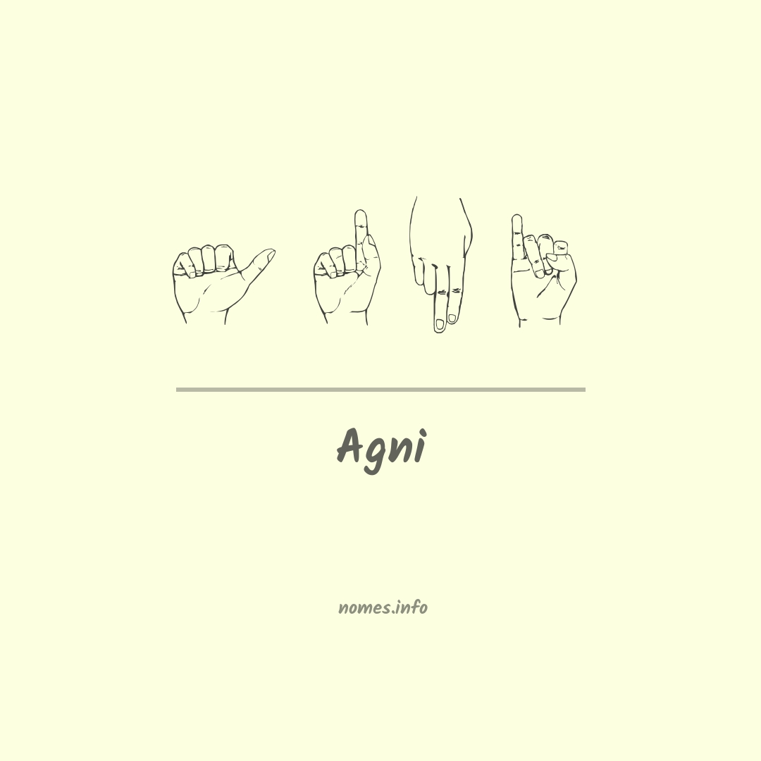 Agni em Libras