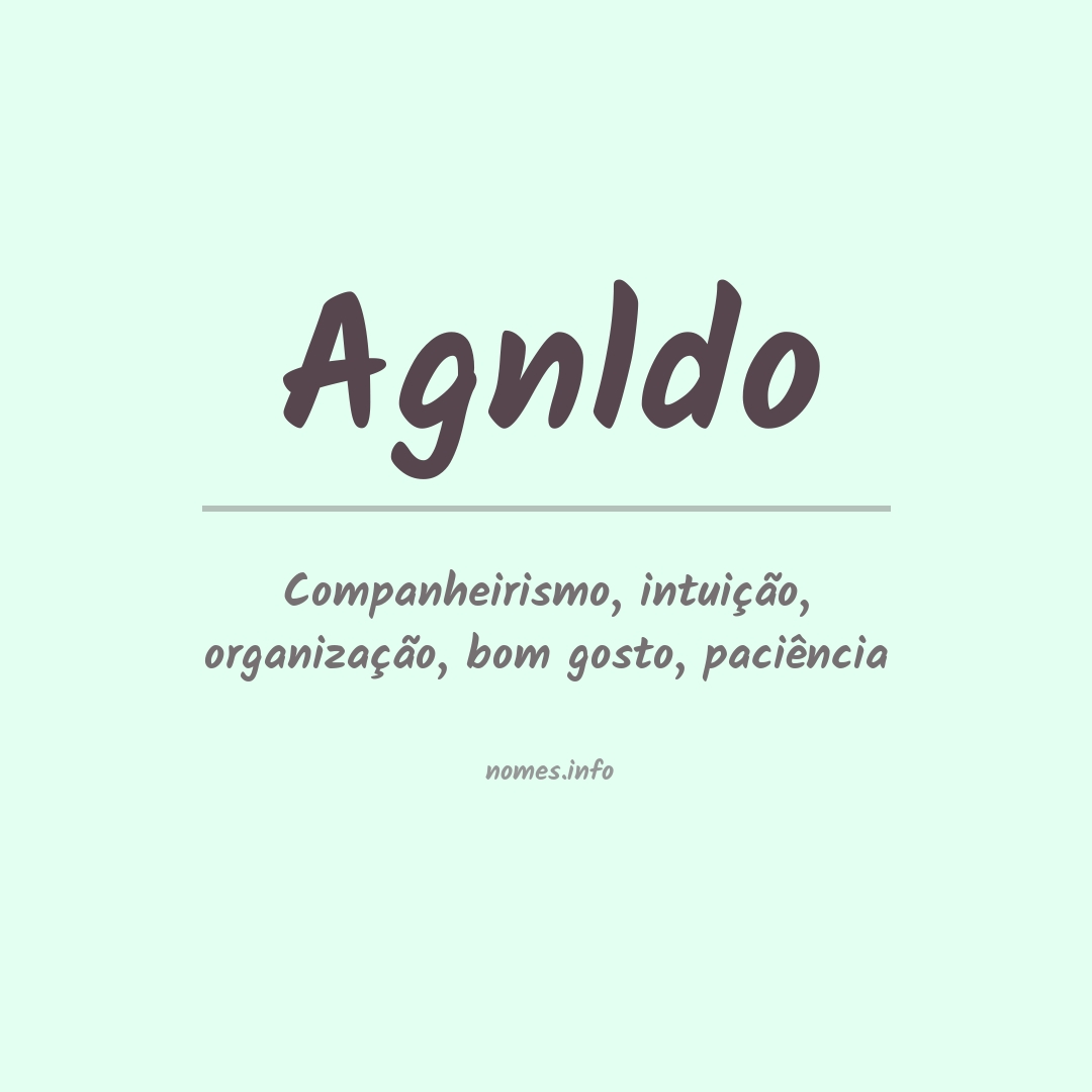 Significado do nome Agnldo