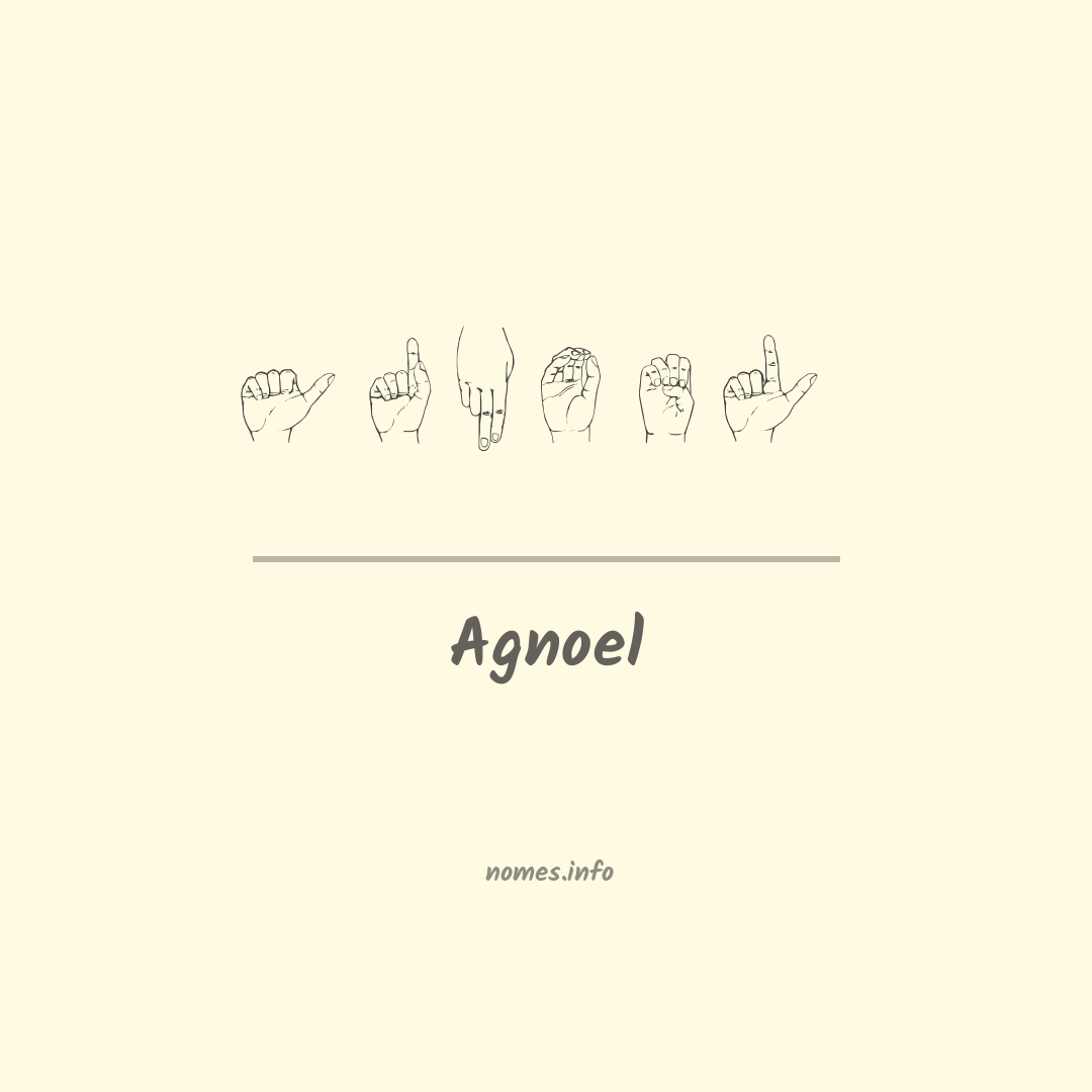 Agnoel em Libras