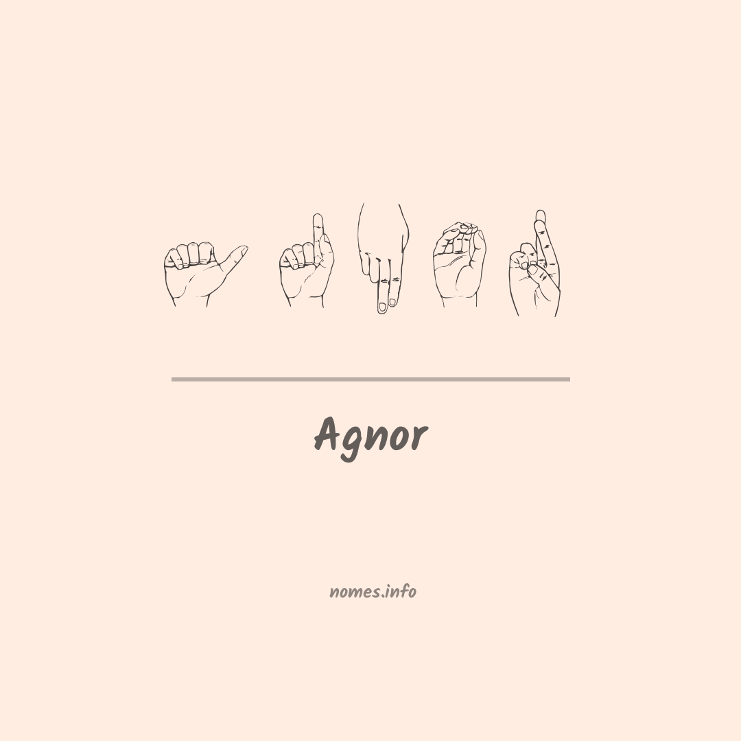 Agnor em Libras Agnor em Libras