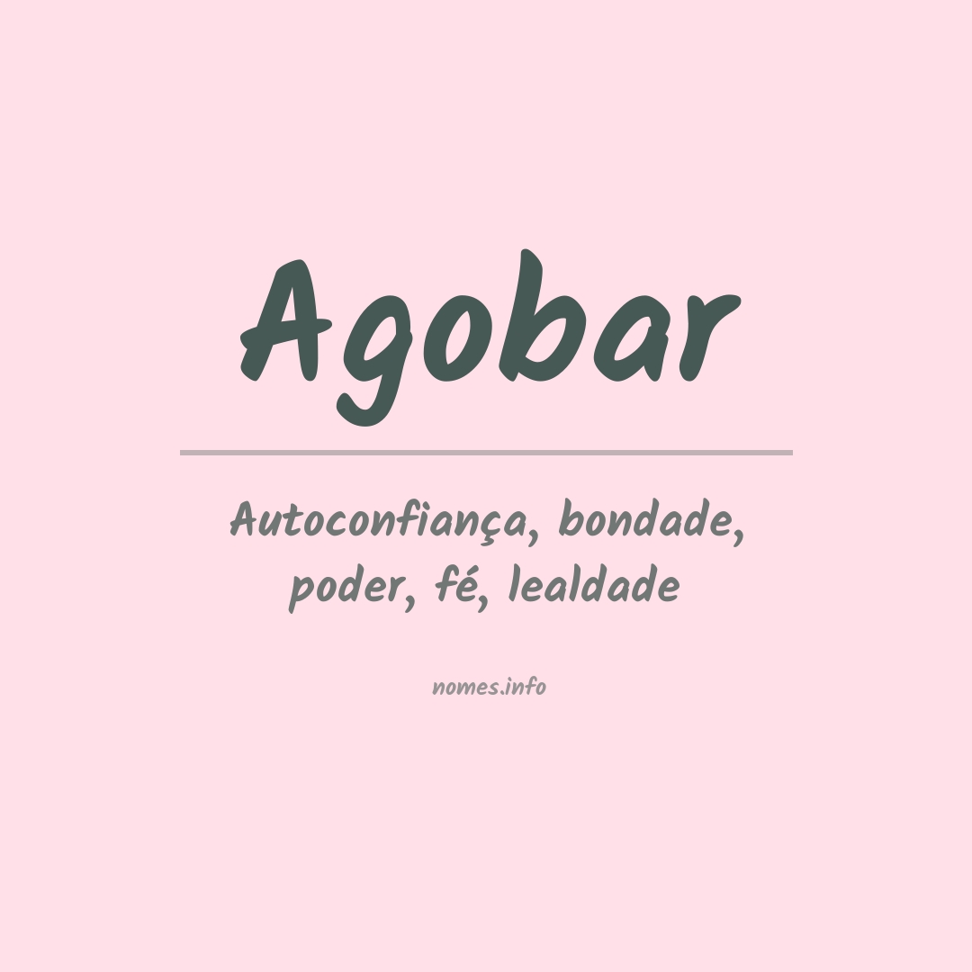 Significado do nome Agobar