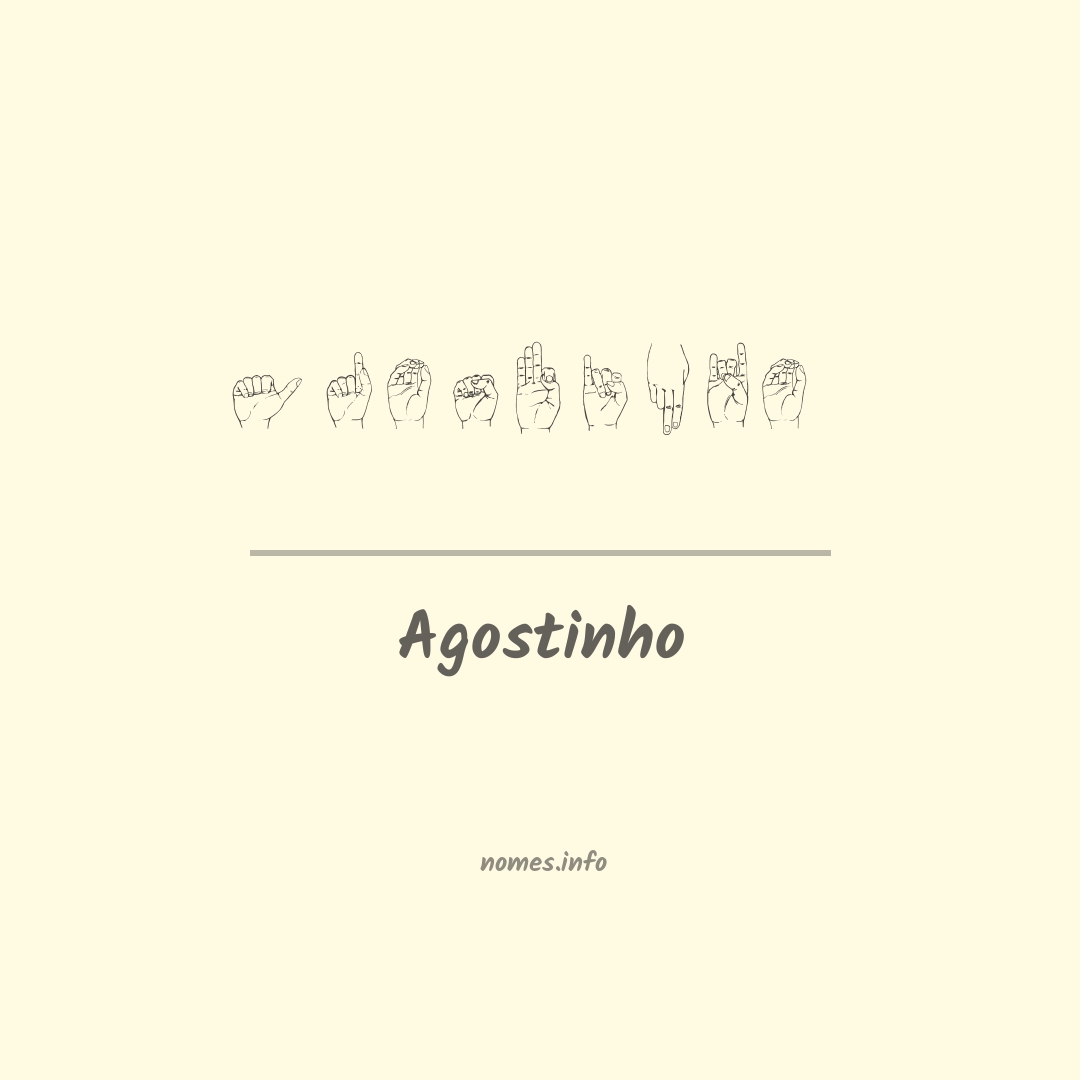 Agostinho em Libras