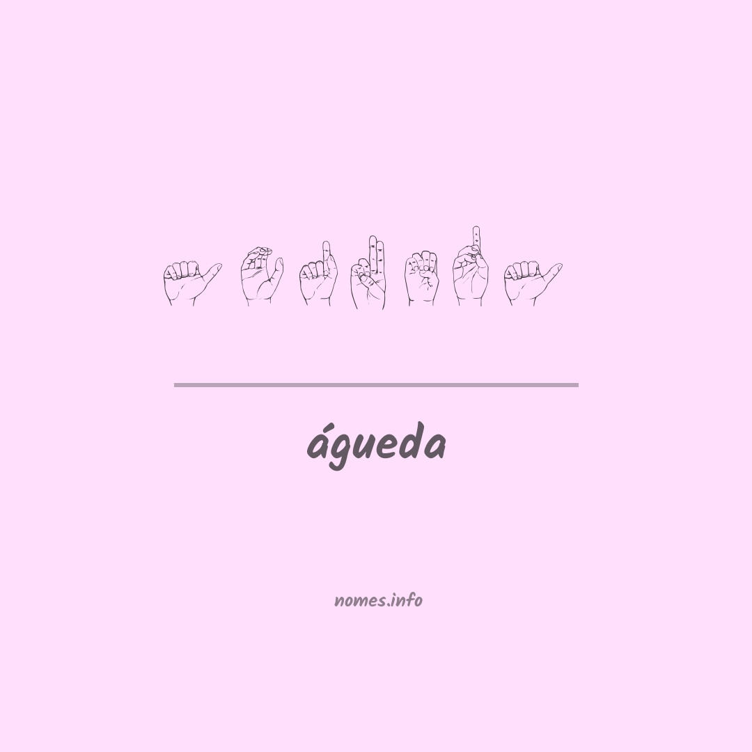 águeda em Libras