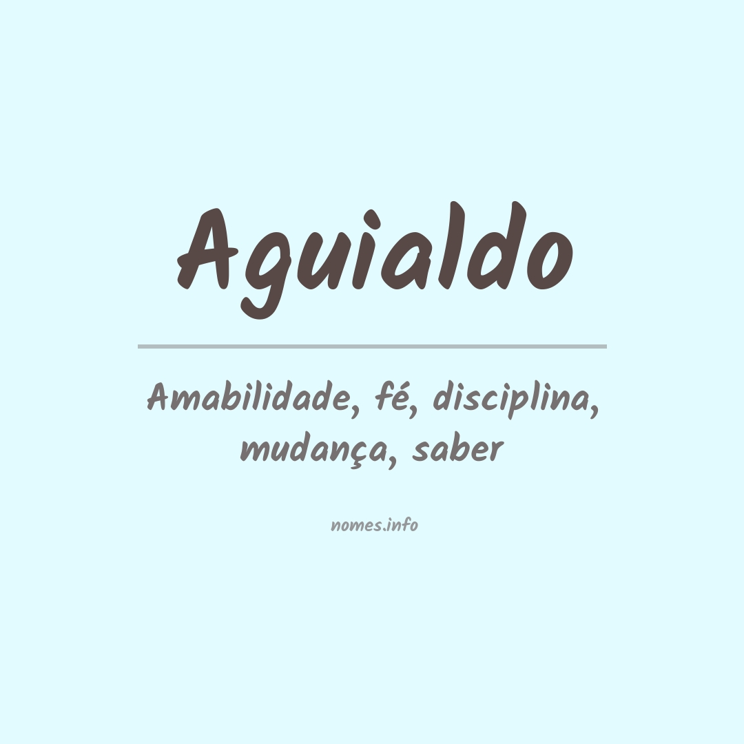 Significado do nome Aguialdo