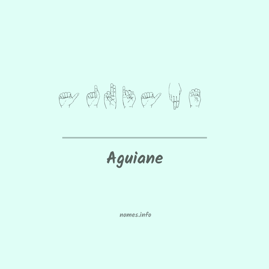 Aguiane em Libras