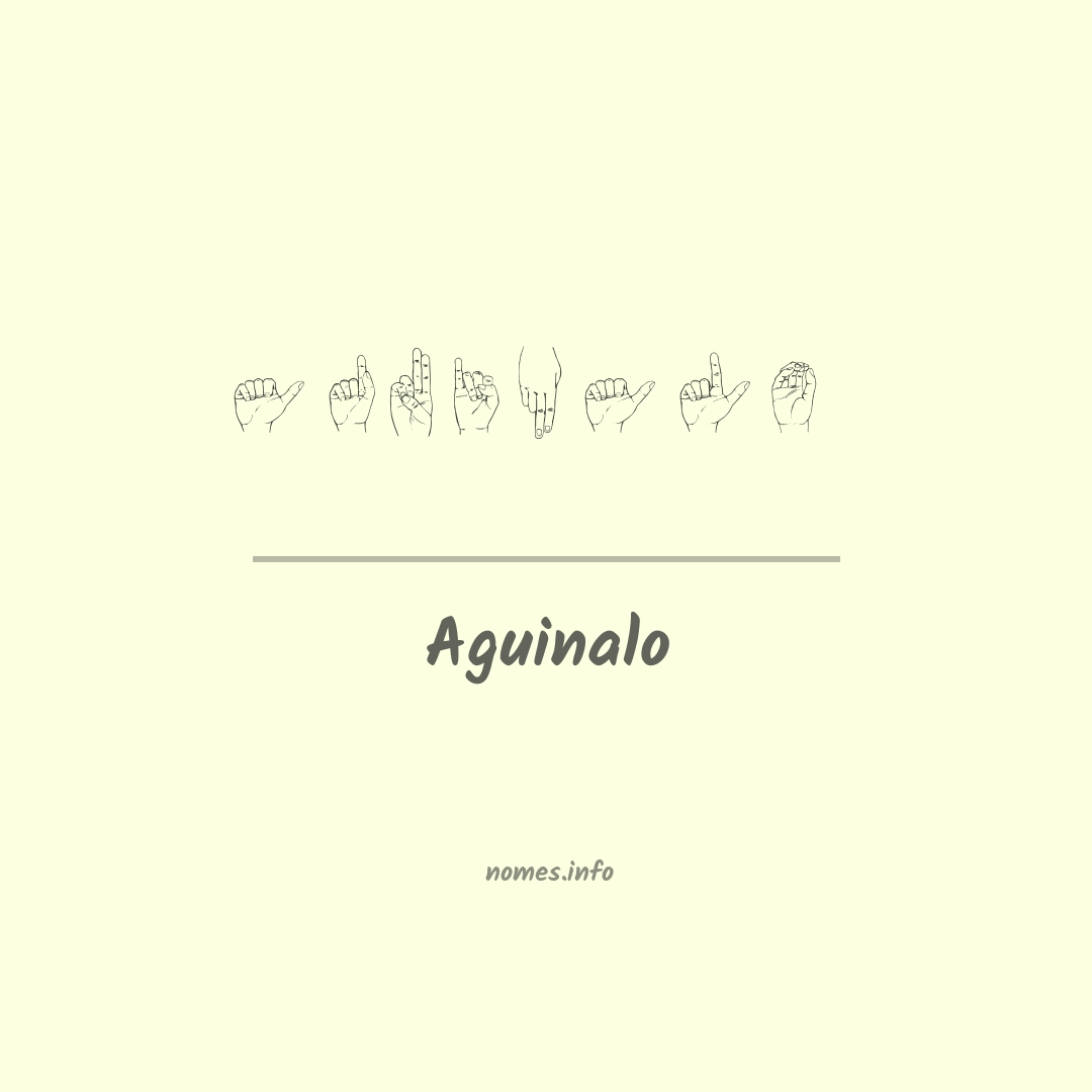 Aguinalo em Libras